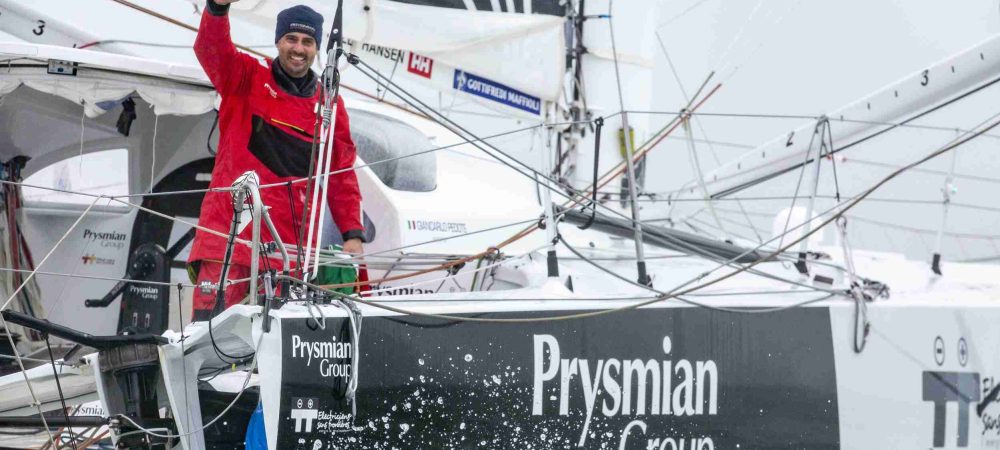 L'arrivo Giancarlo al Vendée Globe nel 2021 © Christophe Breschi