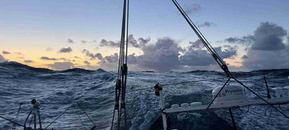 #EN# Photo sent from aboard the boat Prysmian Group during the Vendee Globe sailing race on January 3, 2021. (Photo by skipper Giancarlo Pedote)
Wake

#FR# Photo envoyée depuis le bateau Prysmian Group pendant le Vendee Globe, course autour du monde à la voile, le 3 Janvier 2021. (Photo prise par le skipper Giancarlo Pedote)
Sillage